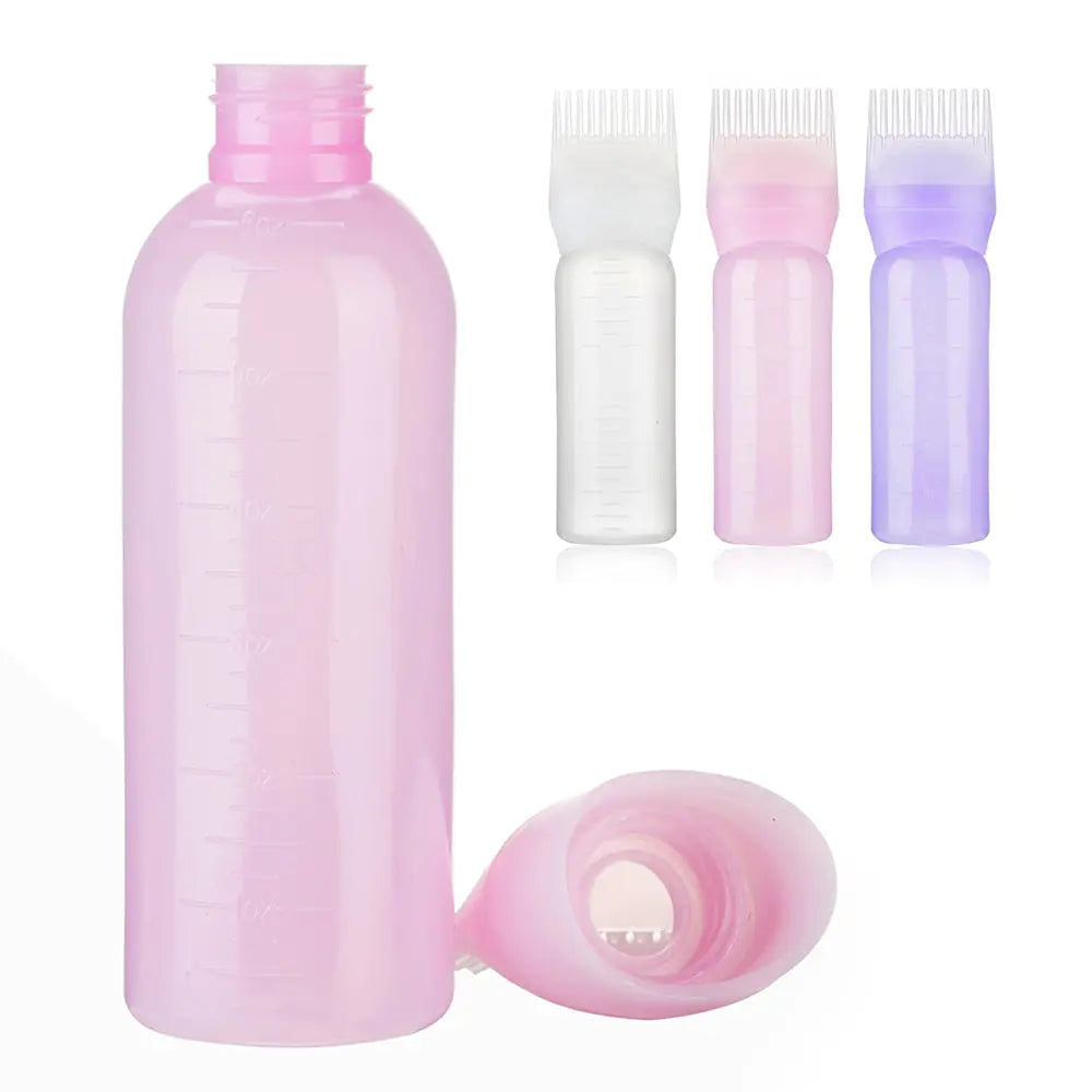 Tinte para Cabello Multicolor de 120 ml con Botella Recargable, Aplicador y Peine Dispensador