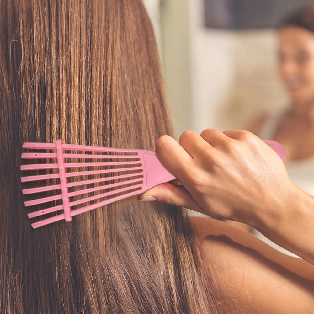 Cepillo desenredante de salón para cabello rizado